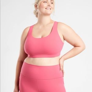 NWT! Athleta pink dragonfruit exhale bra in 2X